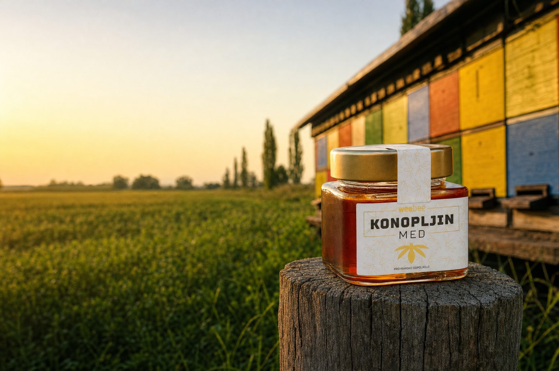 Polje industrijske konoplje v Pomurju
